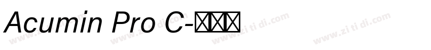 Acumin Pro C字体转换